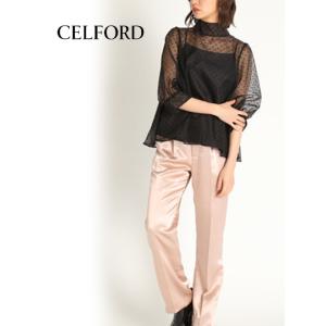 CELFORD セルフォード 襟付きポンチセットアップ Sサイズ CELFORD (セール40%OFF&PT5) /セルフォード 衿付きポンチ