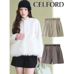 CELFORD（セルフォード） (10%OFF&PT5倍) フレアペプラムツイードジレ
