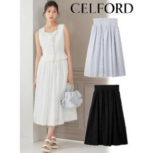 CELFORD（セルフォード） スカート ラッフルヘムシアフレアスカート