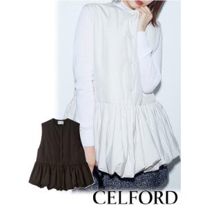 (セール50%OFF) CELFORD  / セルフォード  ペプラムパフベスト  24秋冬. CW...