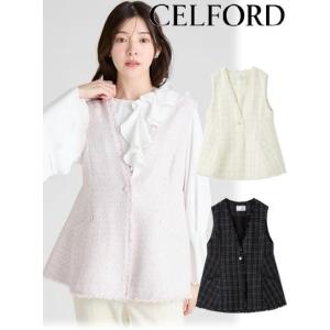CELFORD（セルフォード） ハーフスリーブペプラムニットプルオーバー