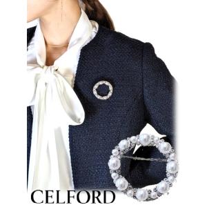 CELFORD / セルフォード パール×ビジューサークルブローチ  24春夏 CWGA241527 (11%OFF&PT5倍)｜hearty-select