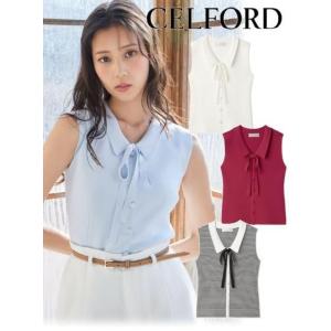 CELFORD（セルフォード） (セール30%OFF&300円OFF) 襟付きノースリ