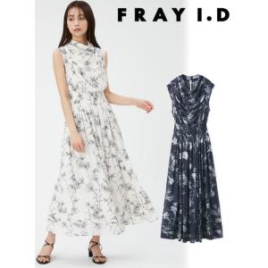 FRAY I.D / フレイアイディー  クリーンフラワーシャーリングワンピ  24春夏. FWFO242050  (11%OFF&PT5倍)｜hearty-select