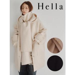 (期間限定10%OFF&amp;PT5) Hella / ヘラHooded Stole Rever Coat...