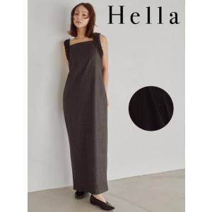 (期間限定10%OFF&amp;PT5) Hella / ヘラTweed Frill Column Dres...