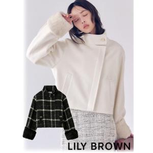 (最終セール50%OFF&amp;300円OFF) Lily Brown / リリーブラウン 袖ファー2wa...