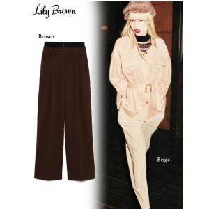 Lily Brown / リリーブラウン ウエストリブタックパンツ 19秋冬 LWFP194085 パンツレディース 60%OFF｜hearty-select