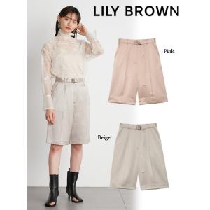 Lily Brown / リリーブラウン サテンショートパンツ 22春夏 LWFP221133 パン...