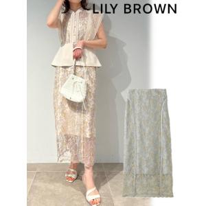 Lily Brown / リリーブラウン エンブロイダリーラインタイトスカート  24春夏. LWF...