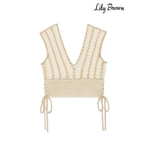 Lily Brown （リリーブラウン)クロシェニットビスチェ  21春夏.予約 LWNT212131 入荷予定 : 5月下旬〜