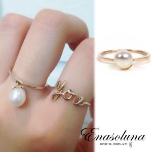 Enasoluna / エナソルーナ Bell pearl ring RG-1102 プレゼント ホワイトデー ギフト リング ラッピング対応 母の日レディース 40%OFF｜hearty-select