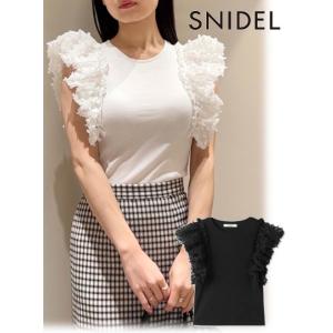 (期間限定25%OFF) snidel / スナイデル  シアースリーブリブカットソー  24春夏 ...