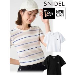 snidel /スナイデル  NEWERAコンパクトTシャツ  24春夏. SWCT242118  (11%OFF&PT5倍)｜hearty-select