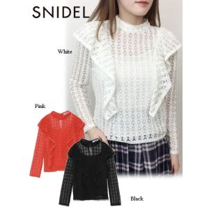 snidel / スナイデル レースブラウス 19春夏 SWFB191175 シャツ ブラウス 定価 11000円レディース 50％OFF｜hearty-select