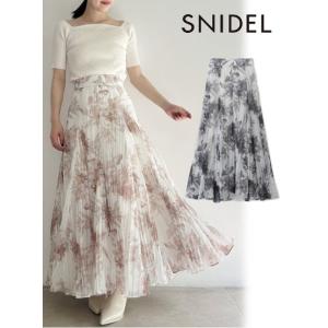 snidel / スナイデル ワッシャープリントスカート  23秋冬 SWFS234217  (15%OFF&PT5倍)｜hearty-select