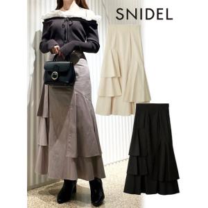 (セール50%OFF) snidel / スナイデル  デザインティアードスカート  24秋冬 SW...