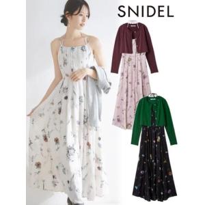 SNIDEL（スナイデル） ボレロプリントワンピース 24春夏 SWFO241072