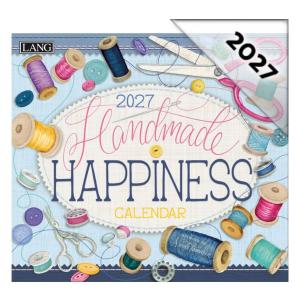 2027年(令和9年) USA ラングカレンダー (Hand Made HAPPINESS)ハンドメイド　ハピネス　LANG社カレンダー　カントリーカレンダー　お裁縫　はさみ　糸　ミシン