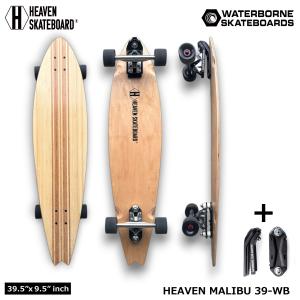 ロングスケートボード ロンスケ HEAVEN SKATEBOARD -MALIBU39-WB マリブ39-WB ウォーターボーン フィンシステム スノボサーフィンのオフトレ