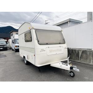 愛媛発！キャンピングトレーラー◆シルバーライン◆室内ベットクッション新品張替え済！車検あり！ナンバーついています！引取り可！