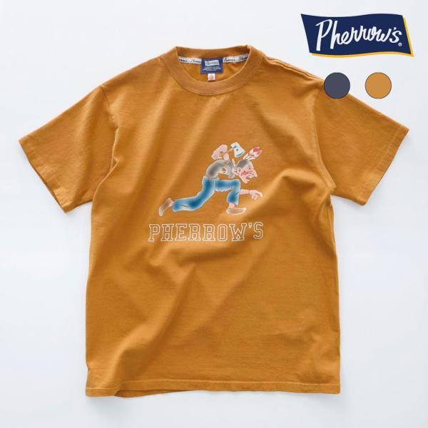 Tシャツ T プリント ブランド クルーネック フェローズ pt7 23-pt7 正規取扱 新作 フ...