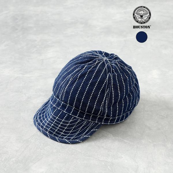 HOUSTON ヒューストン キャップ メンズ 帽子 アーミーキャップ デニム ミリタリー ウォバッ...