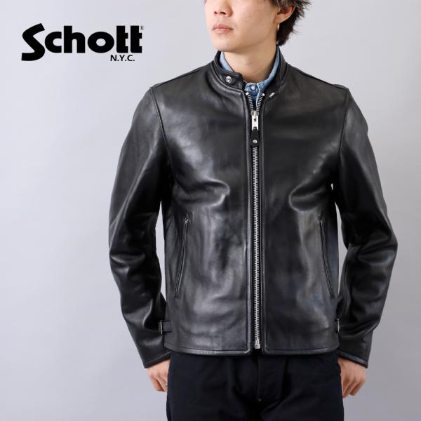 Schott ショット 70’S SINGLE RIDERS JACKET シングル ライダースジャ...