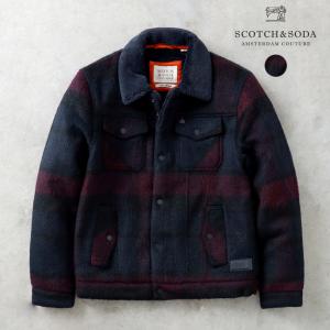 SCOTCH & SODA スコッチ アンド ソーダ 81806 ジャケット メンズ フリースジャケット ボアフリース 中綿 ユニセックス｜heath