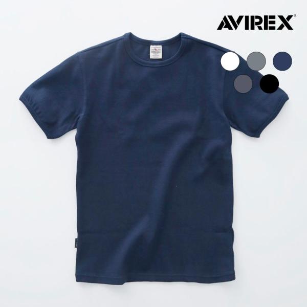 Tシャツ 無地T AVIREX アビレックス クルーネック 定番 人気 正規取扱 高品質 伸縮性 リ...