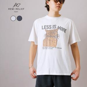 【REMI RELIEF/レミレリーフ】WタックヘンリーネックTシャツ REMI RELIEF（レミ レリーフ） Wタック ヘンリーネック ショート