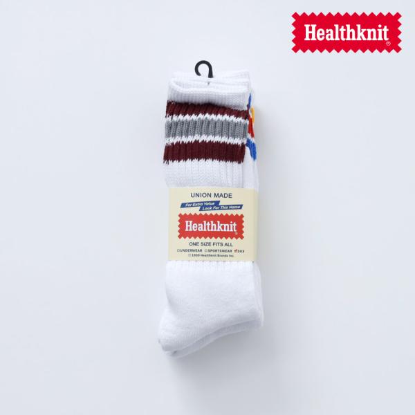 くつ下 メンズ ソックス 3Pセット クルーソックス HEALTHKNIT ヘルスニット 3108 ...