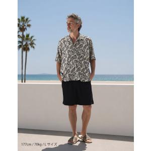 ハーフパンツ メンズ 夏 麻 ストレッチ 通気...の詳細画像5