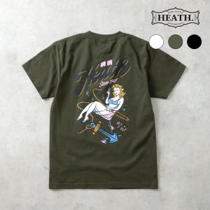 Tシャツ メンズ カットソー 半袖 バックプリント 大きいサイズ S-2XL 厚手 頑丈 TATTOO スーベニア ツーリング アメカジ ヒース 横浜 ハマカジ｜HEATH.INDUSTRIAL