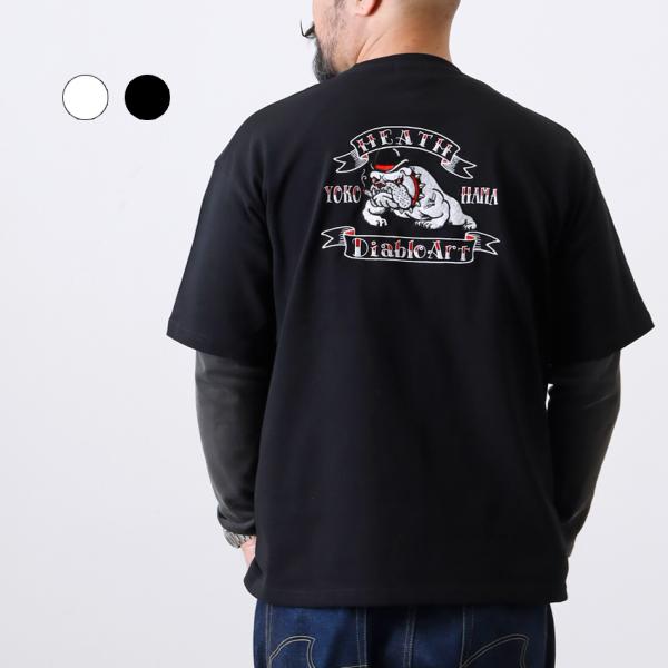 Tシャツ メンズ  カットソー 半袖 9.1オンス 頑丈 厚手 Diablo art ディアブロアー...