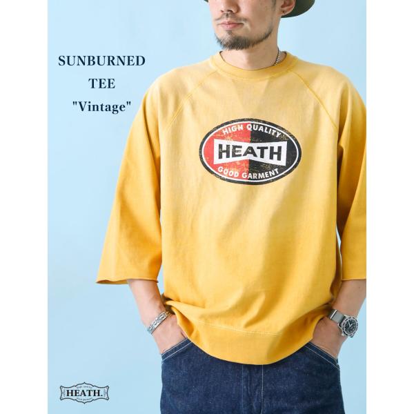 ラグランTシャツ メンズ 七分袖 古着風 アメカジ SCREEN STARS×HEATH M-XL