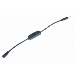 DCプラグ スイッチ DC 3.5　1.35　mm 28cm  2.5A対応 給電 充電 電源 ケー...