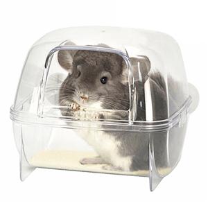 システムバスケース/砂あび 砂浴び 容器 透明 アクリル 固定 チンチラ 