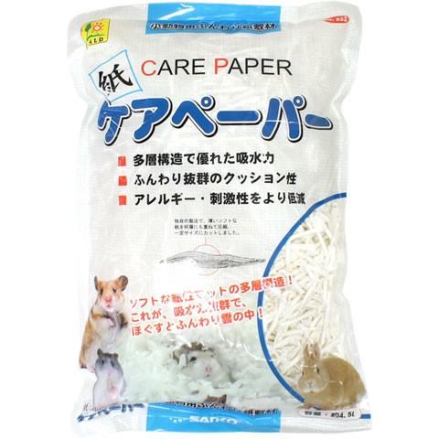 ケアペーパー/床材 敷材 巣材 チップ マット 紙製 天然素材 小動物 ハムスター リス デグー ハ...