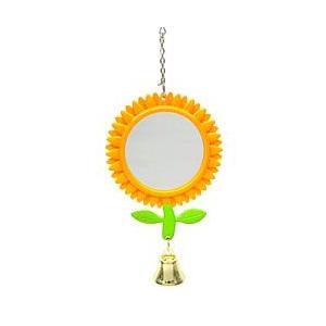 ビッグフラワー/おもちゃ バードトイ 鏡 ベル 鈴 小鳥 オカメ セキセイ 文鳥 インコ メール便対...