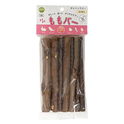 かりかり ももバー/かじり木 おもちゃ 天然素材 モモ 桃 ハムスター うさぎ デグー チンチラ プ...