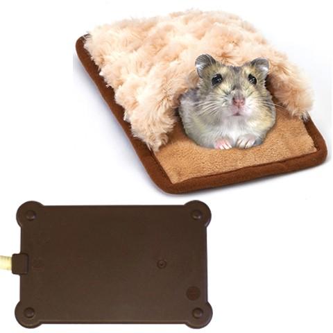 「ポケハムベッド おふとん」と「リバーシブルヒーター」のセット/保温 暖房 寒さ対策 ハムスター パ...