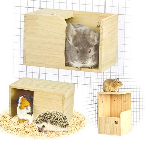 スリーウェイハウス/寝床 隠れ家 チンチラ モルモット ハリネズミ サンコー SANKO 三晃商会