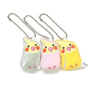 ゆめ オカメインコキーホルダー/ぬいぐるみ マスコット キーチェーン 小鳥 TST メール便対応