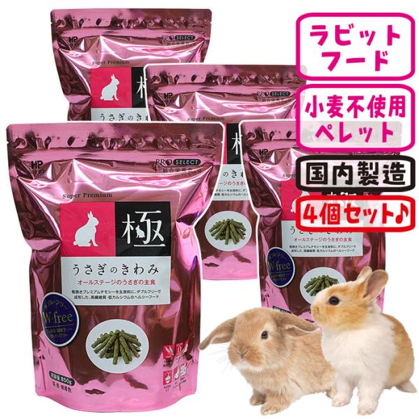 うさぎのきわみ【4個セット・1個あたり1499円】/極み ラビットフード エサ ペレット グルテンフ...