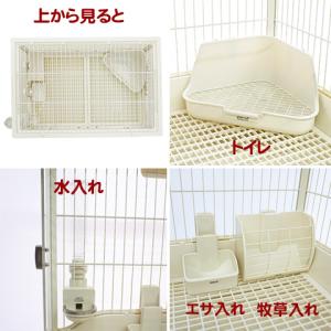 【無地梱包不可】広々&簡単クリアフロントうさぎ...の詳細画像1