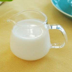 ガラス食器 耐熱ガラス ミルクピッチャー ハンドル クリーマー