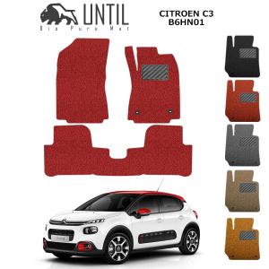 シトロエン Ｃ３ B6HN01 CITROEN C3 B6### ロードノイズ低減マット フロアマット UNTIL バイオピュアマット コイルマット