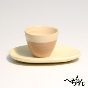 【信楽焼】へちもん アイボリー　プチ茶菓｜hechimon-shop