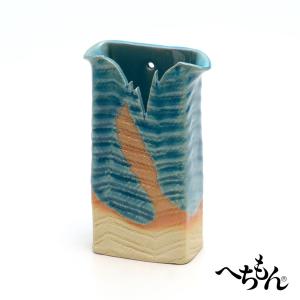 【信楽焼】へちもん ミニ花瓶/花入 MM378 (掛置両用)｜hechimon-shop